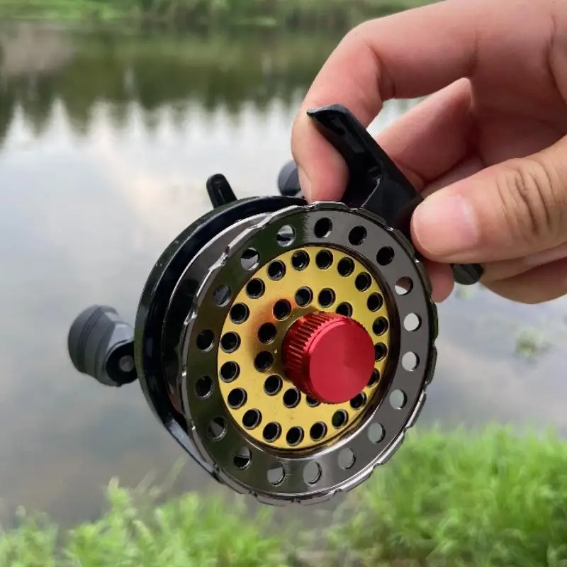Carrete de pesca de hielo/balsa para intercambio de mano derecha/izquierda, arrastre máximo de 5KG con sistema de frenado magnético, relación de engranaje de alta velocidad 3,6: 1 para todas las aguas - imagen 2