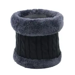 Bufanda pesca invierno anillo tejido elástica poliéster unisex cálida