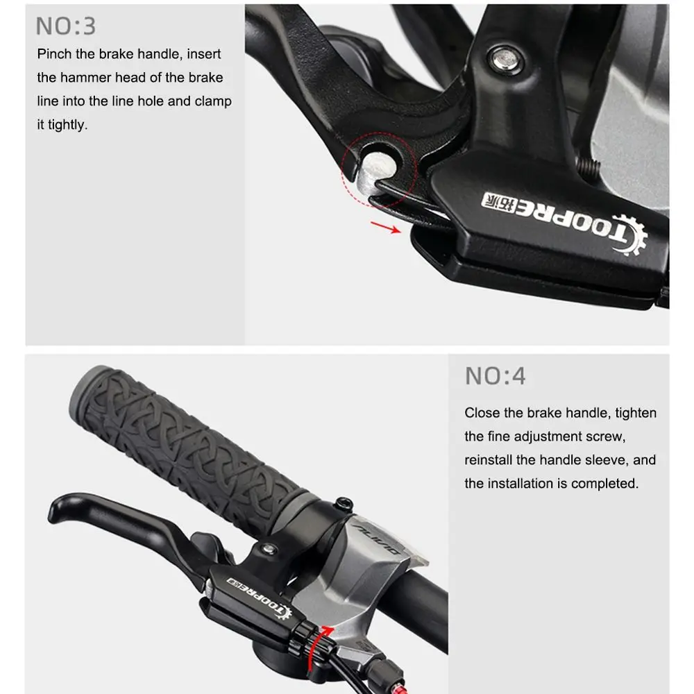 Manija de freno de aleación, piezas de ciclismo, accesorios de bicicleta, palancas de freno de bicicleta - imagen 3