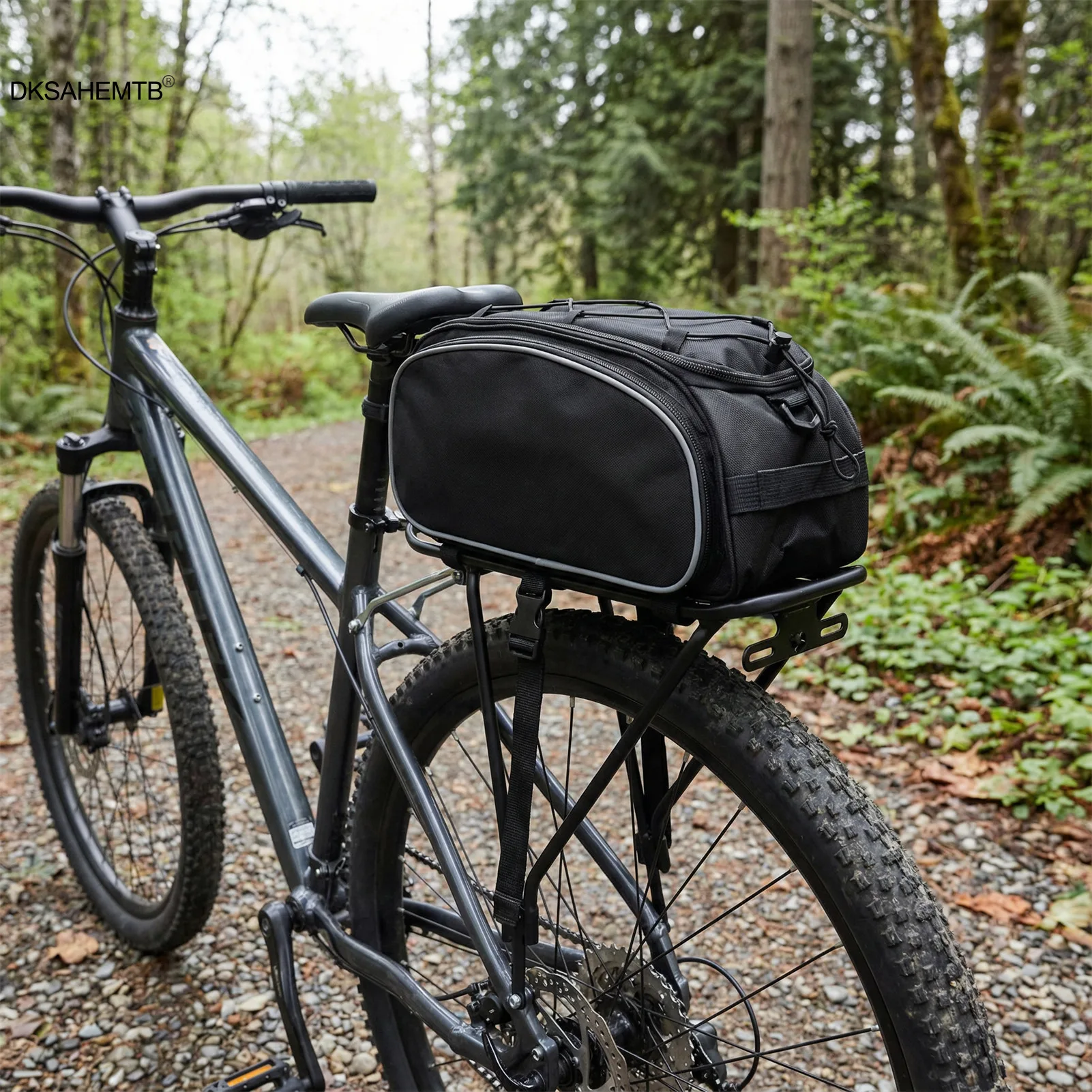 Bolsa de ciclismo Universal, paquete de estante para bicicleta de montaña, mochila impermeable de gran capacidad para montar, accesorios prácticos para ciclismo al aire libre - imagen 3