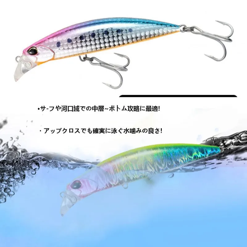 Señuelo de pesca Minnow, 95mm/30g, jerkbait artificial para trucha, wobbler hundido para lubina,Duo Beach Walker Fulcrum 95 Axcion 95 - imagen 4