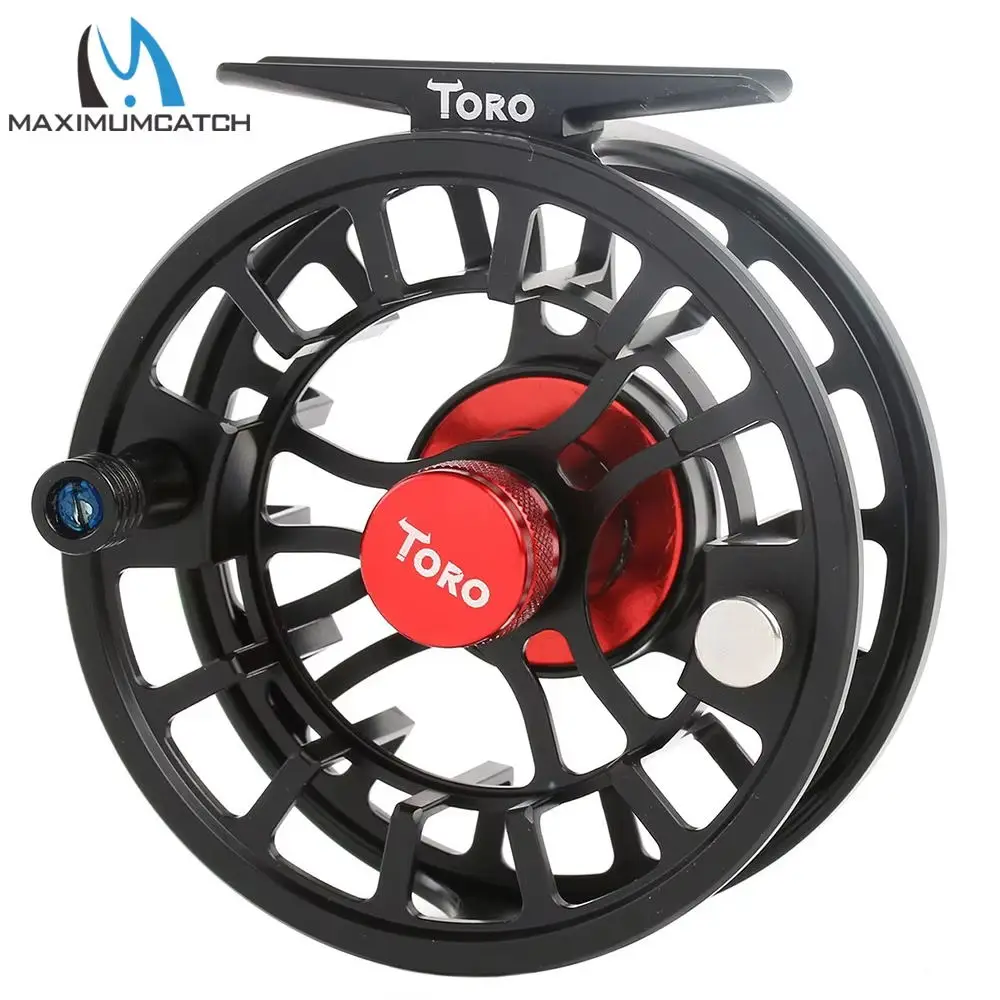 Carrete de pesca con mosca Maximumcatch, carrete de pesca con mosca de doble ajuste de aluminio mecanizado, 3/4/5/6/7/8WT - imagen 4
