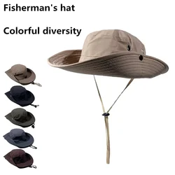 Sombreros de pesca al aire libre para hombres y mujeres, viseras de sol de secado rápido, sombreros para acampar en ciclismo, herramientas esenciales para pescar, de moda