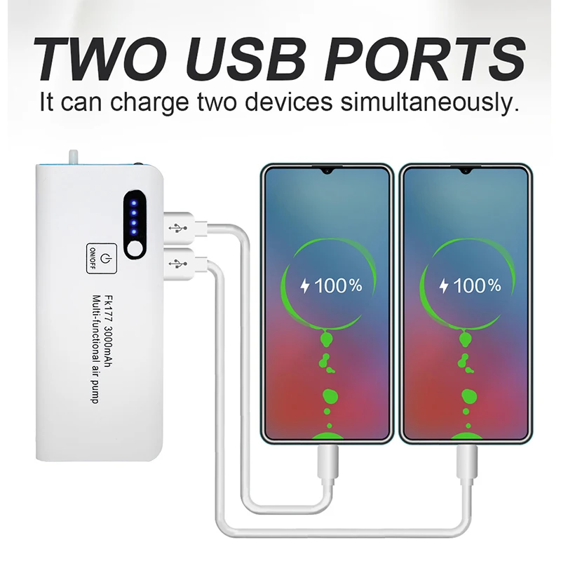 WEIHE Mul Bomba de oxígeno multifuncional Bomba aeróbica portátil con batería recargable - imagen 3