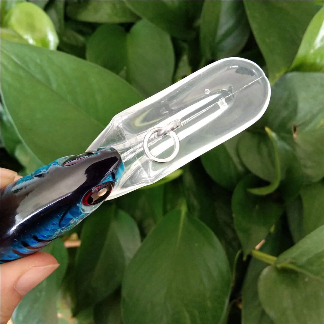 Wobbler grande Crankbait Minnow Peche Bass Trolling, cebo Artificial, Lucio, Carpa, aparejos de pesca, 14cm, 50g, 18cm, 98g, 1pc - imagen 3