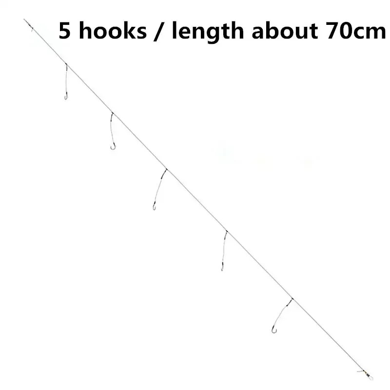 2 uds gancho de cuerda anzuelos de explosión soporte de cebo de acero al carbono juego de anzuelos de pesca 5 #   6 #   7 #   8 #   9 #   10 #   12 #   15 # - imagen 2