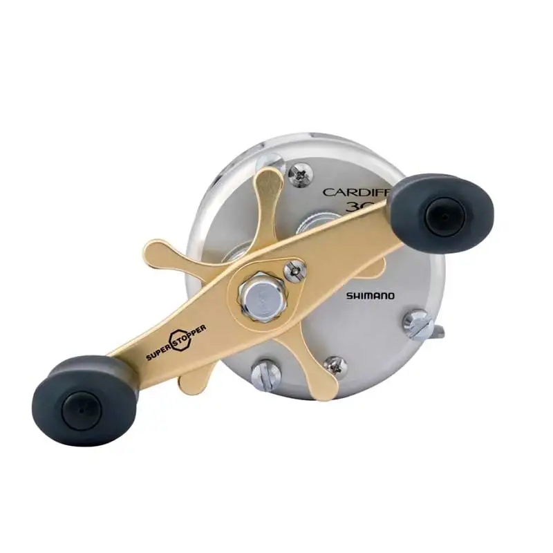 Carrete redondo SHIMANO CARDIFF 5,2:1/5,8:1 Ratio 4,5/5,0 KG arrastre máximo 4 + 1 sistema de frenado centrífugo de rodamiento cuerpo resistente a la corrosión - imagen 4