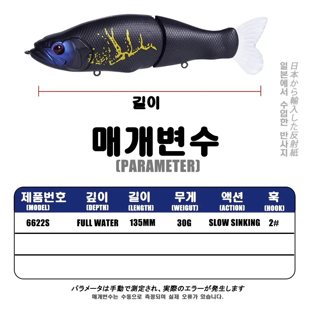 Señuelos de pesca de hundimiento lento, 30G, Whopper, vibración, cola suave o Lucio y lubina, cebos duros, accesorios artificiales Isca - imagen 3