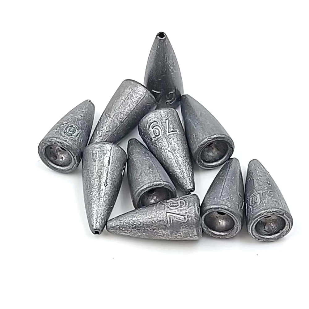 Estos pesos de metal son ideales para la pesca que proporciona estabilidad y equilibrio a su cebo