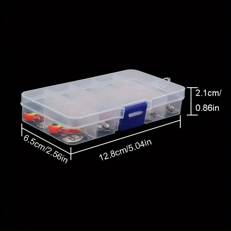 10 unids/caja 0,21 Oz/0,35oz Kit de Señuelos de Pesca Metal VIB cebo Artificial hundimiento Spinner cuchara Señuelos de Pesca plantillas aparejos de pesca - imagen 5