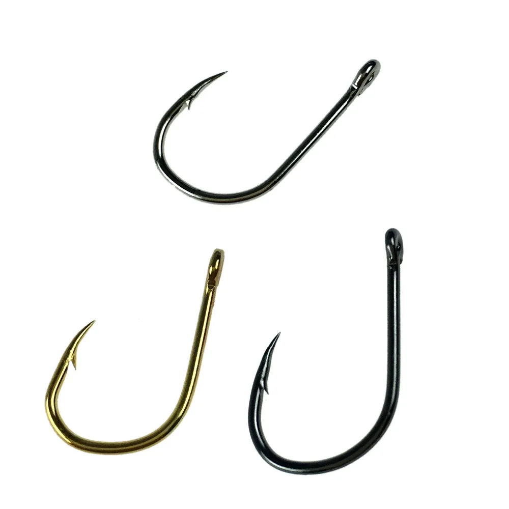 Anzuelos dorados THKFISH para carpa – Acero inoxidable con púas - imagen 5