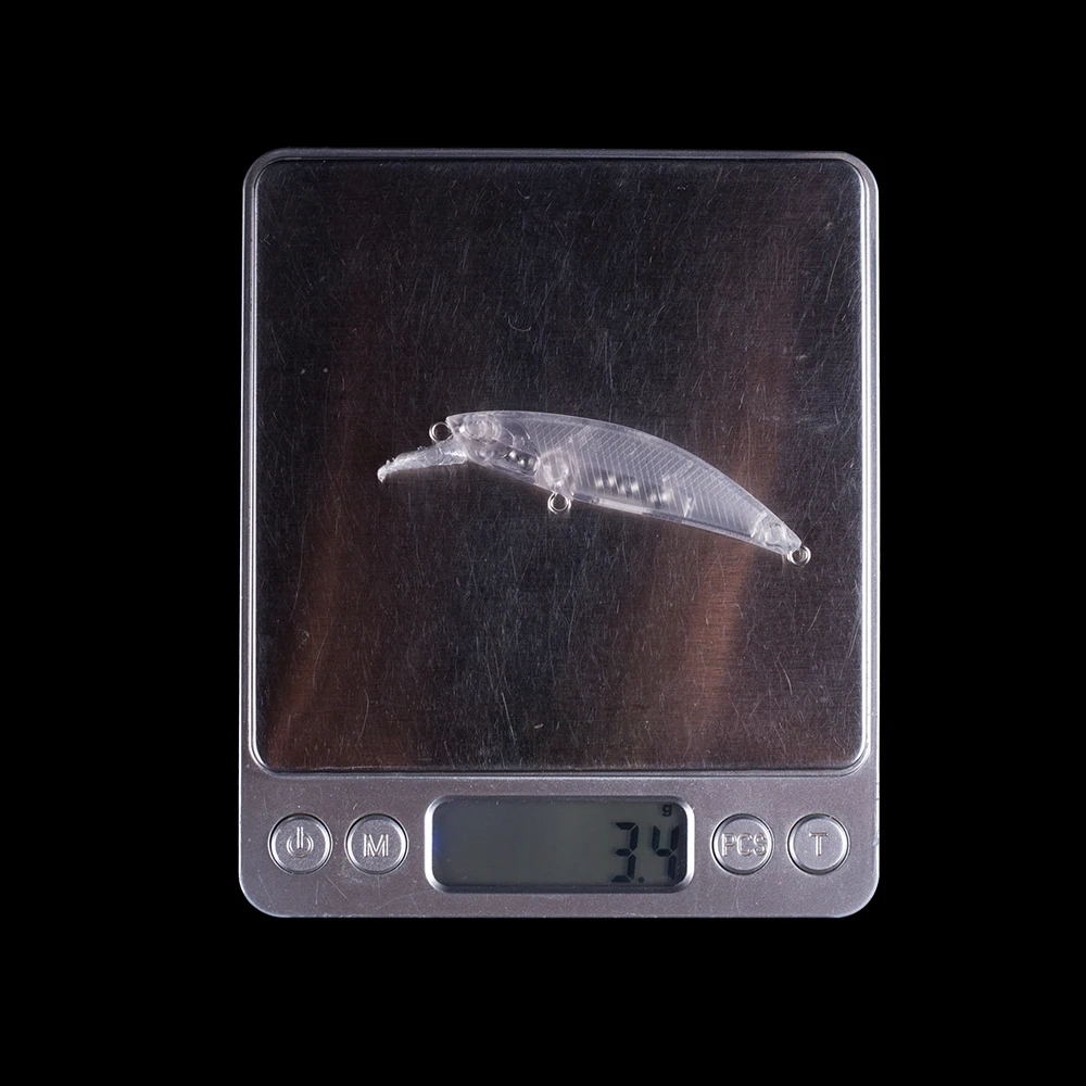 Hanlin-cebos duros sin pintar de alta calidad, 10/20 piezas, 7CM, 3,5G, aparejos de hundimiento, sonajeros Wobbler, señuelos de lápiz de pesca - imagen 3