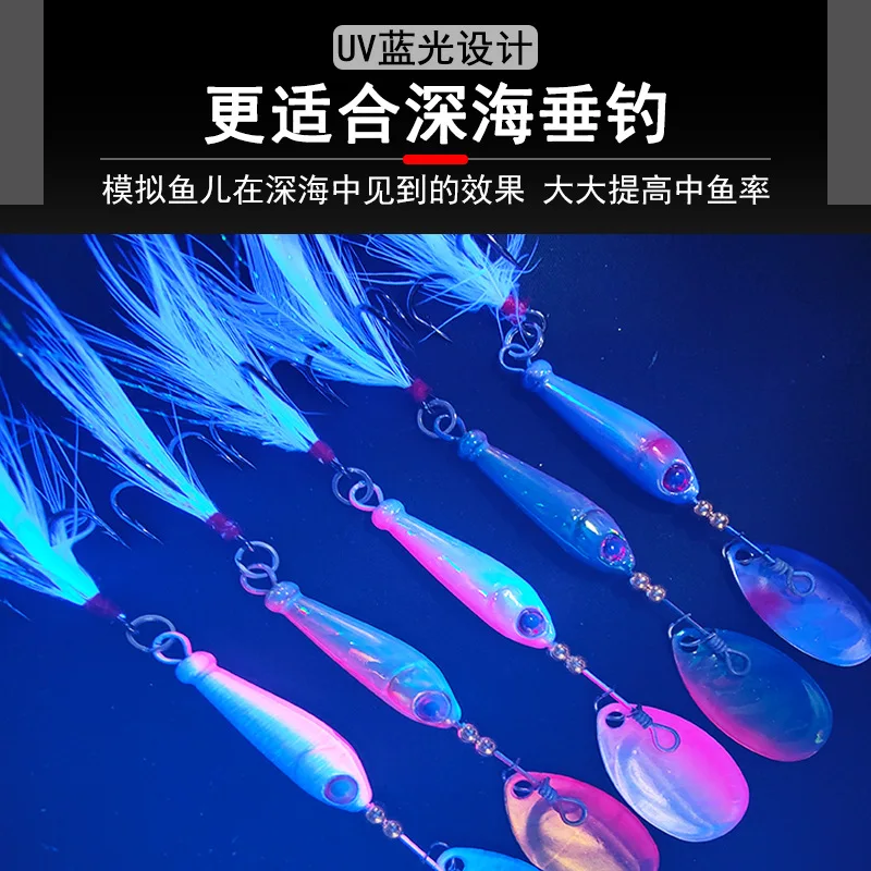 5 uds 7g 9g 15g 20g brillo luminoso metal lubina caballa amarillo croaker snapper señuelo de pesca cebo de pesca fundido jigging señuelo barco - imagen 2