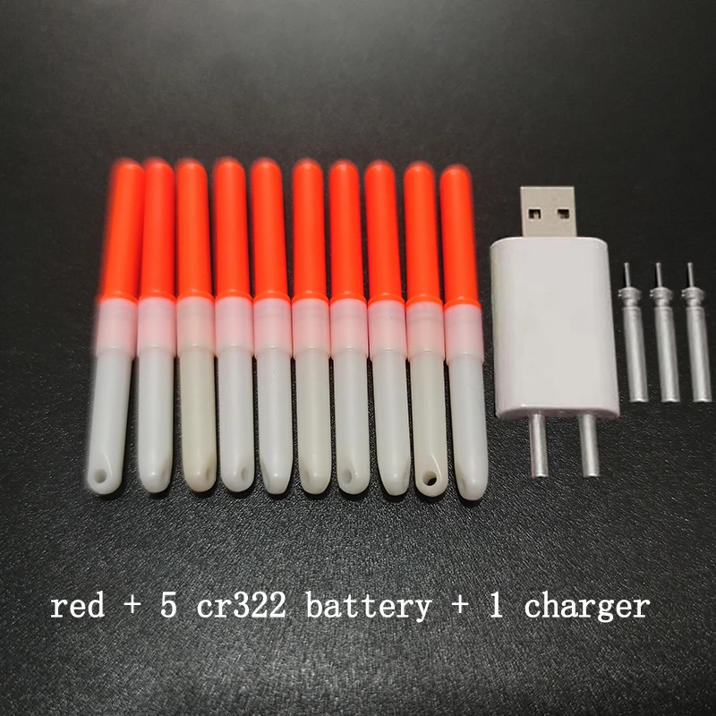 red and 1 charger