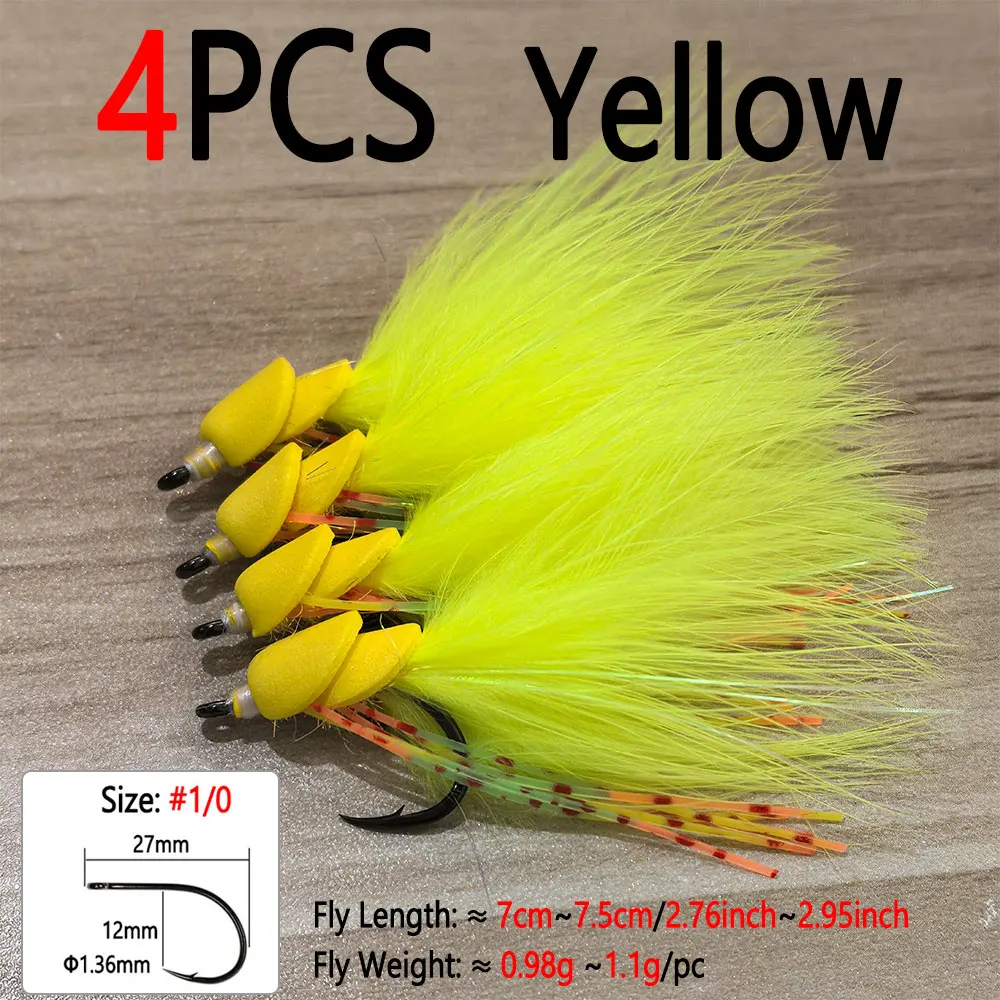 4pcs Yellow