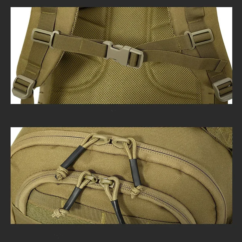 Mochila táctica 30L de pesca con MOLLE y corte láser impermeable - imagen 4