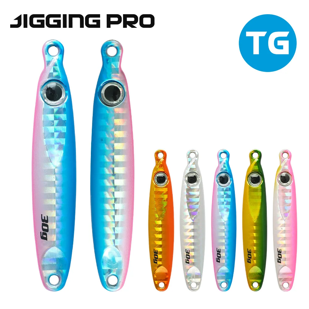 JiggingPro Jig Head de tungsteno para pesca en mar — fundición larga