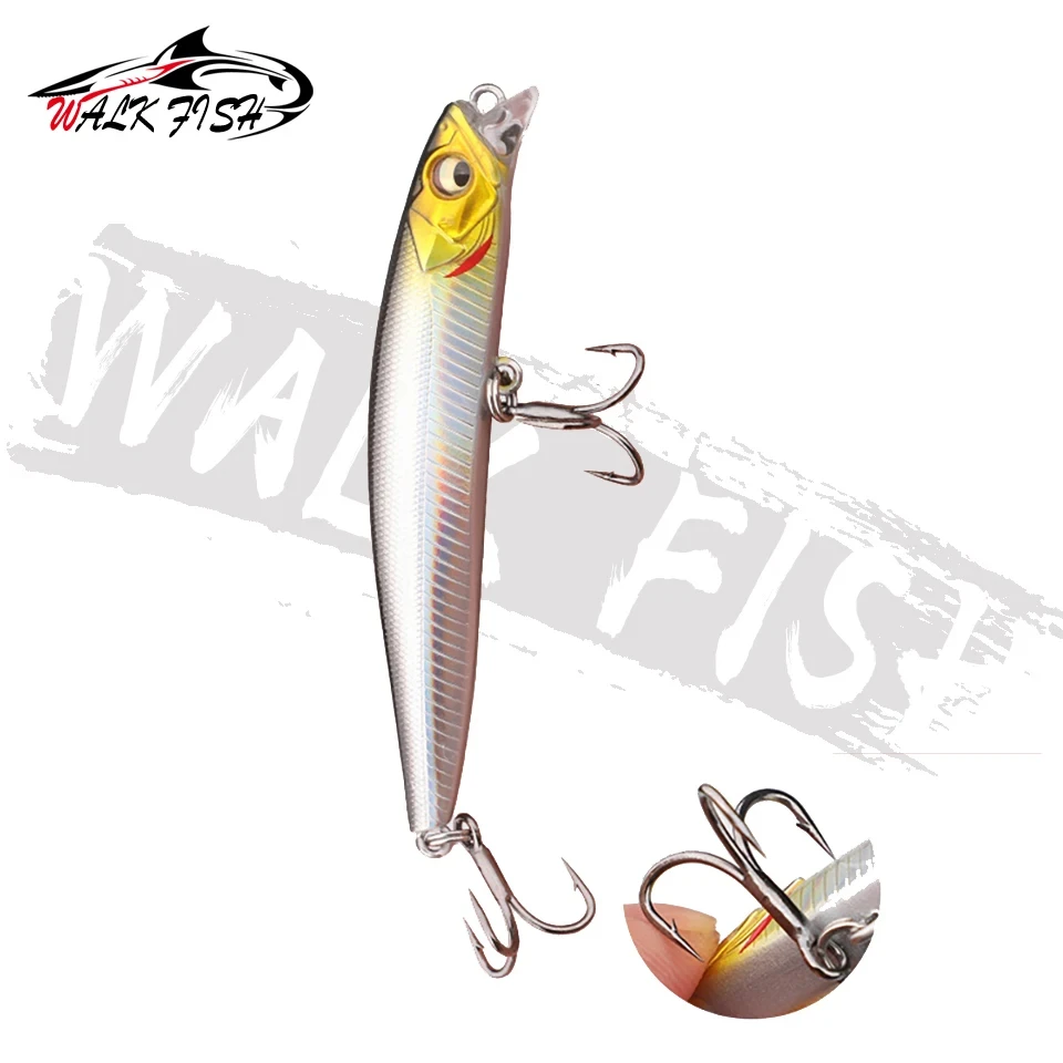 WALK FISH-Señuelos de Pesca de 1 piezas, cebos artificiales de plástico con gancho para lubina, Lucio, carpa, Swimbait, 10g, 15g - imagen 4
