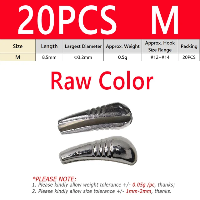 20PCS M Raw