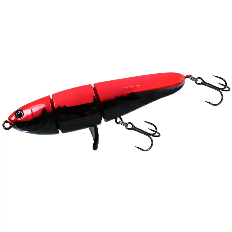 1pcs 11.5cm 24g 탑워터 스피너 낚시 루어 포퍼 인공 연필 하드 미끼 프로펠러 회전 꼬리 낚시 태클 Swimbait - imagen 2