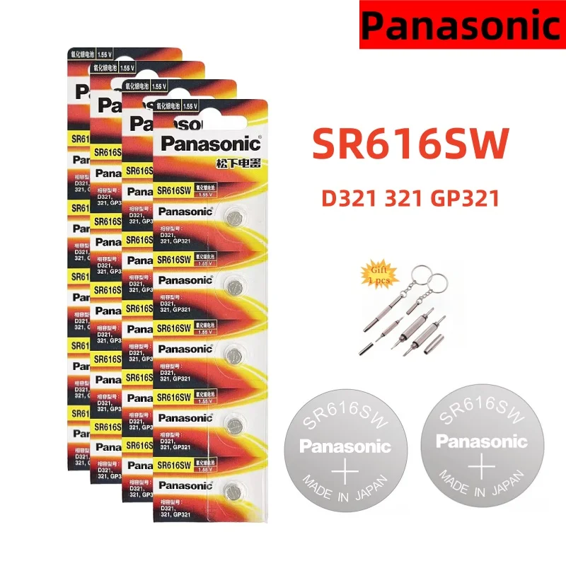 Panasonic SR616SW pila botón 1,55 V para reloj de cuarzo - imagen 2