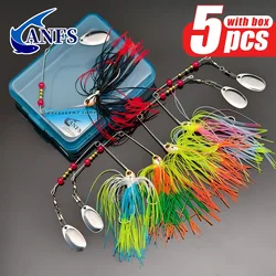 ANFS Spinnerbait para Lucio - Señuelos de pesca con paleta metálica