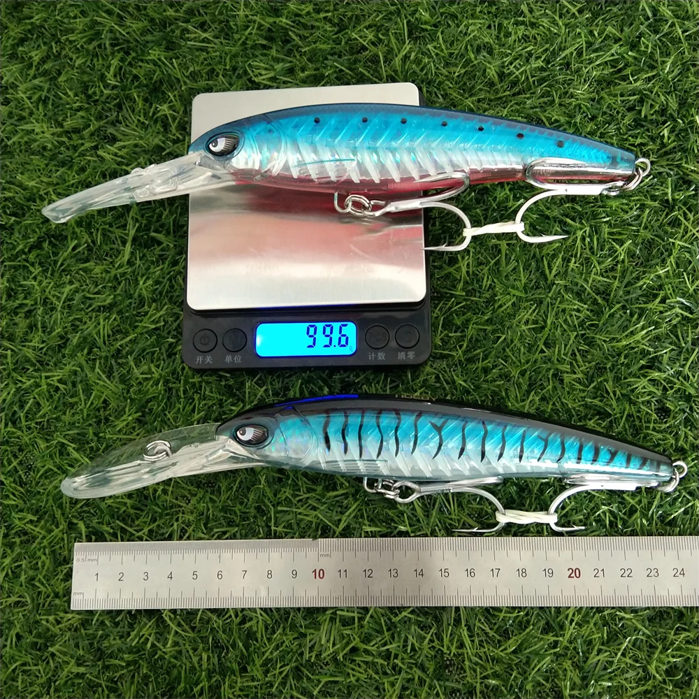 Noeby-cebos duros de pesca de 14cm, 47g, 18cm, 94g, Wobblers de pececillo de fundición larga, profundidad de buceo de 7-8m, Lucio, 2 piezas - imagen 5