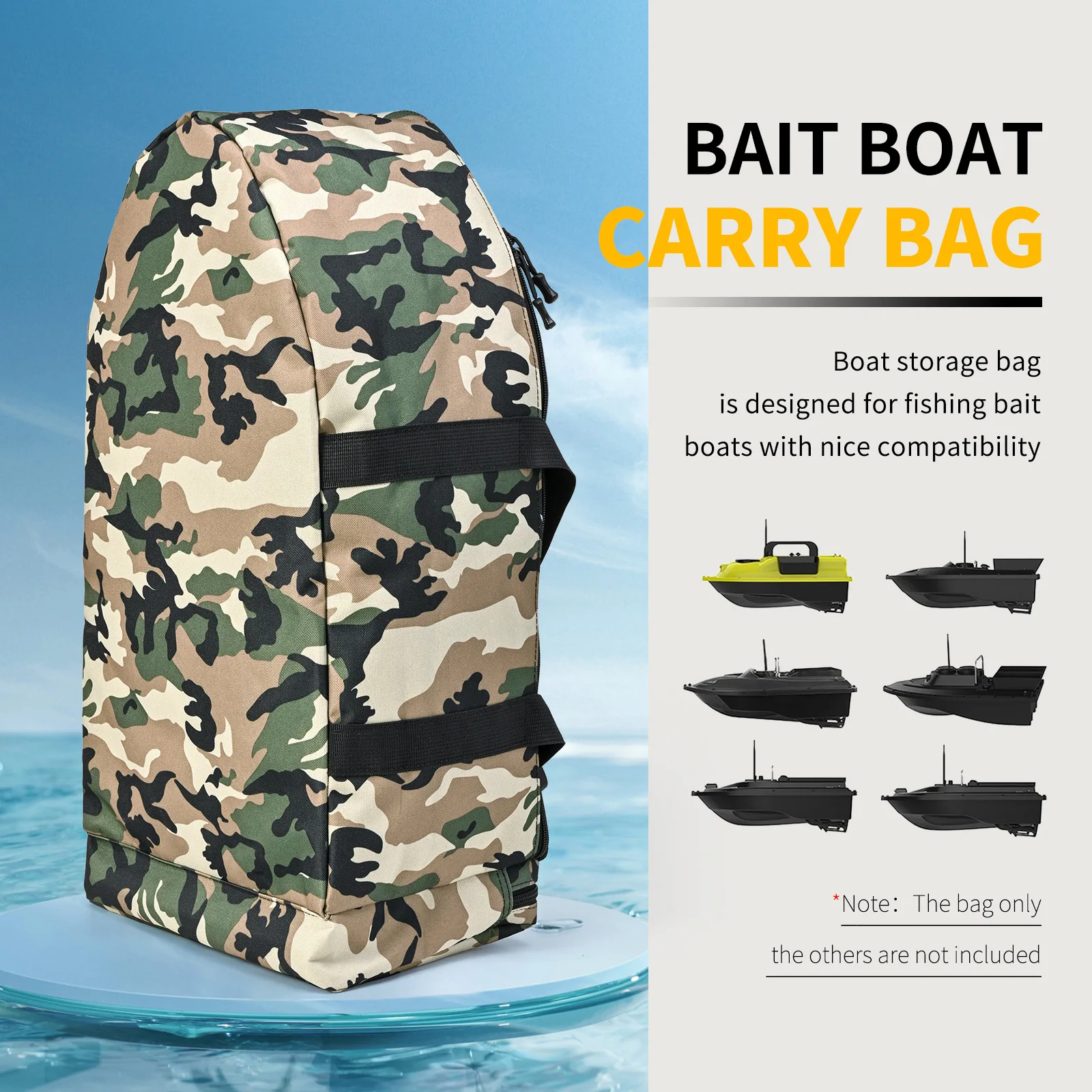 Bolsa de aparejos de pesca repelente al agua portátil de gran capacidad, bolsa de almacenamiento para barcos de pesca, bolsa de almacenamiento para barcos, equipo de pesca - imagen 3