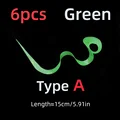 6 piezas verde A