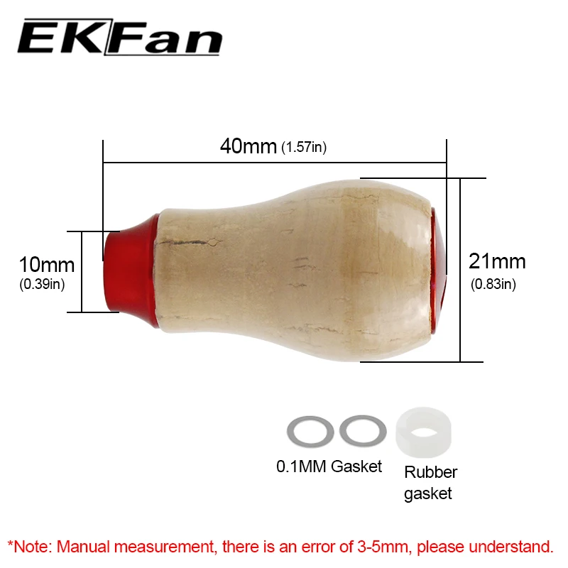 EKFan-traje de perilla de carrete de pesca de madera suave, accesorios de aparejos giratorios SHI y DAI de la serie 1000-5000 - imagen 5