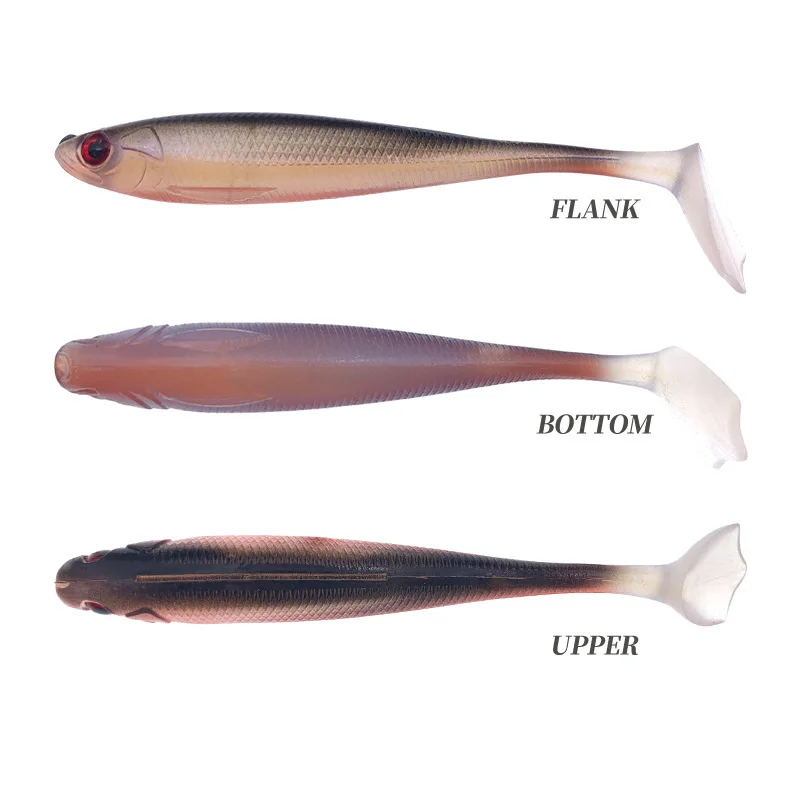 Juego de 7 Uds. De Señuelos blandos de 95mm y 5,5g, Pesca Swimbait, señuelo de Pesca, aparejos de Pesca Crankbait, señuelos, Pesca de carpa - imagen 4