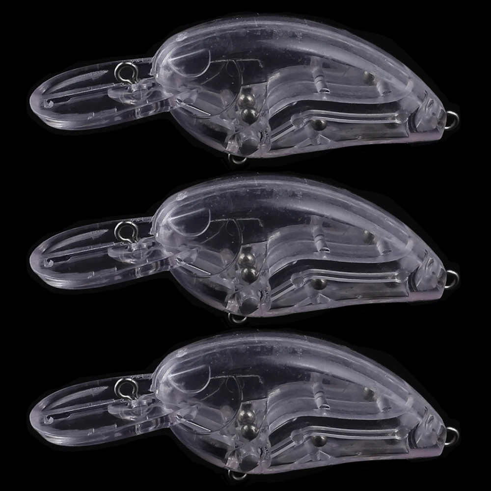 Crankbait flotante sin pintar Dr.Holife con sonajeros para agua media - imagen 4