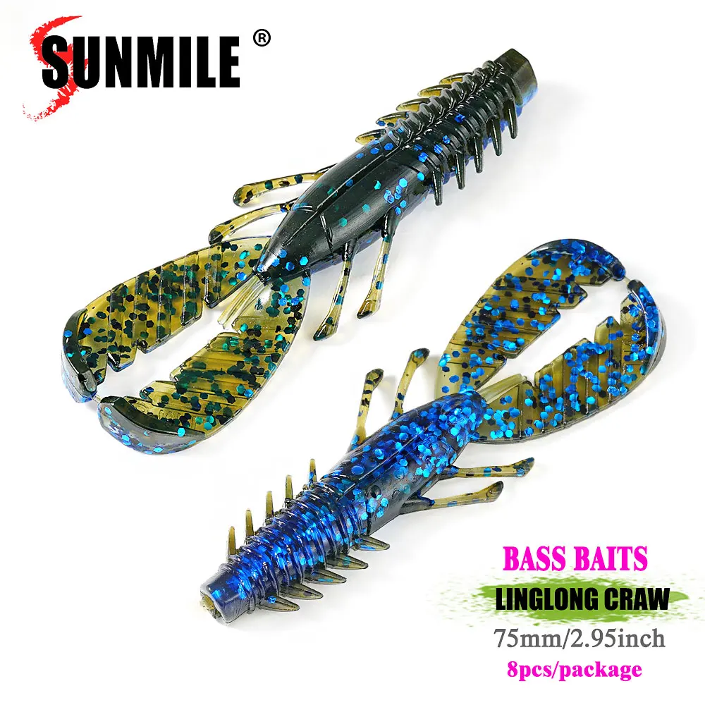 SUNMILE Señuelo Flotante para Lubina – Imitación Camarón y Oruga - imagen 2