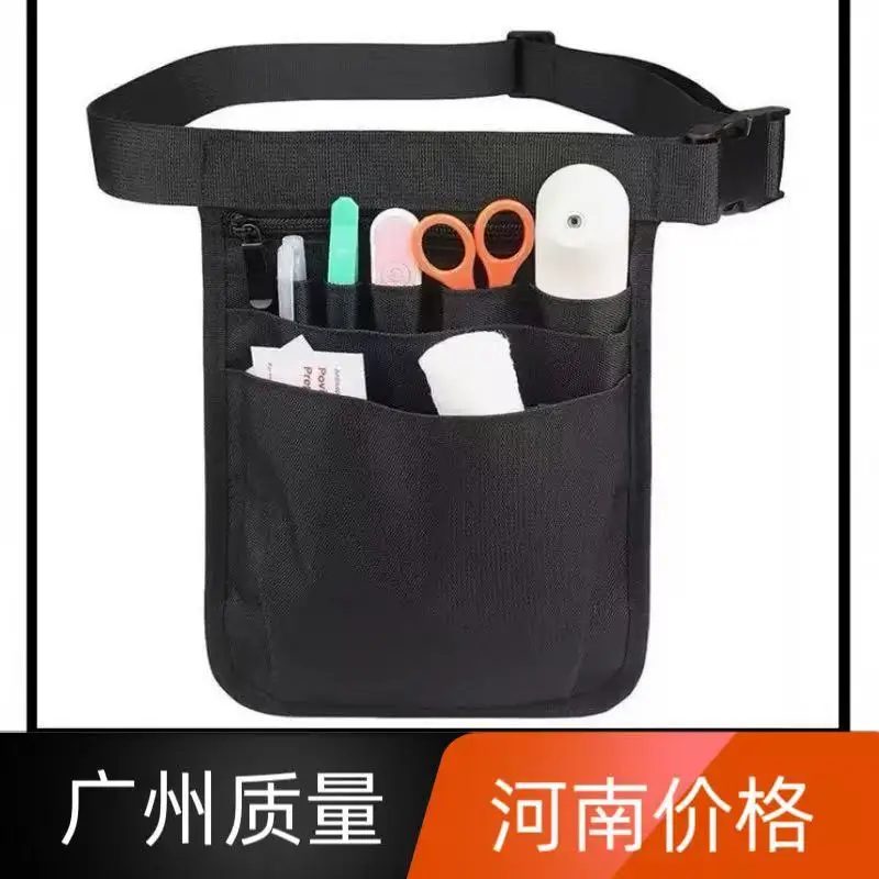 Bolsa de hombro para mujer, bolsa organizadora para enfermera, cinturón, bolsillo Extra, riñonera, bolsa de herramientas de peluquería de nailon, 1 ud. - imagen 2