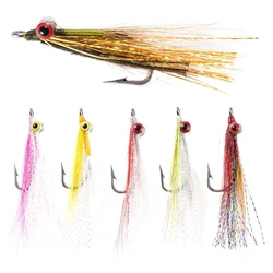 Goture gancho de acero inoxidable para pesca con mosca – tamaño 1/0 a 2/0