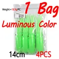 4pcs Green lumo 14cm