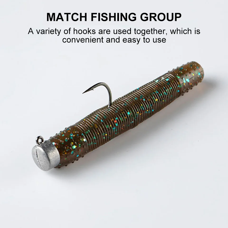 Señuelos de Pesca blandos flotantes TPR, cebo Artificial Swimbait, gusano suave, carpa, aparejos de Pesca, 68MM, 4,3G, 10 Uds./lote - imagen 3