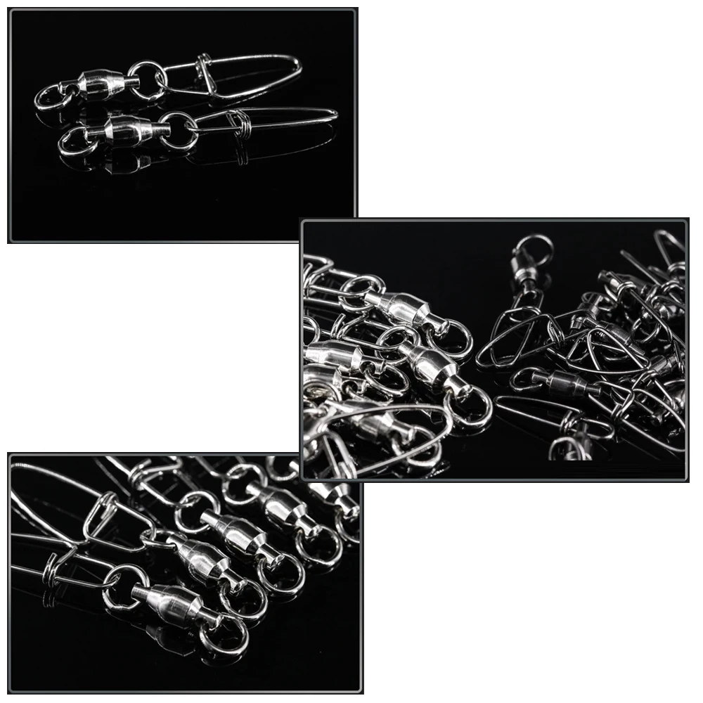 DNDYUJU-rodamiento de bolas de Pesca de 5 a 10X, rodamiento giratorio de acero inoxidable, cierre a presión de seguridad, Conector de Pesca, accesorios de Pesca - imagen 5