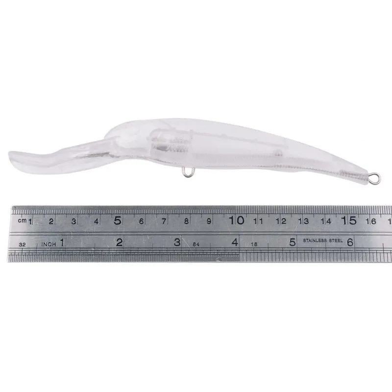 Señuelo de pececillo grande en blanco, cebo Artificial para curricán, Wobblers, aparejos de pesca de mar para buceo profundo, Lucio, Crankbaits, 5 piezas, 16,5 cm, 23,7g - imagen 4