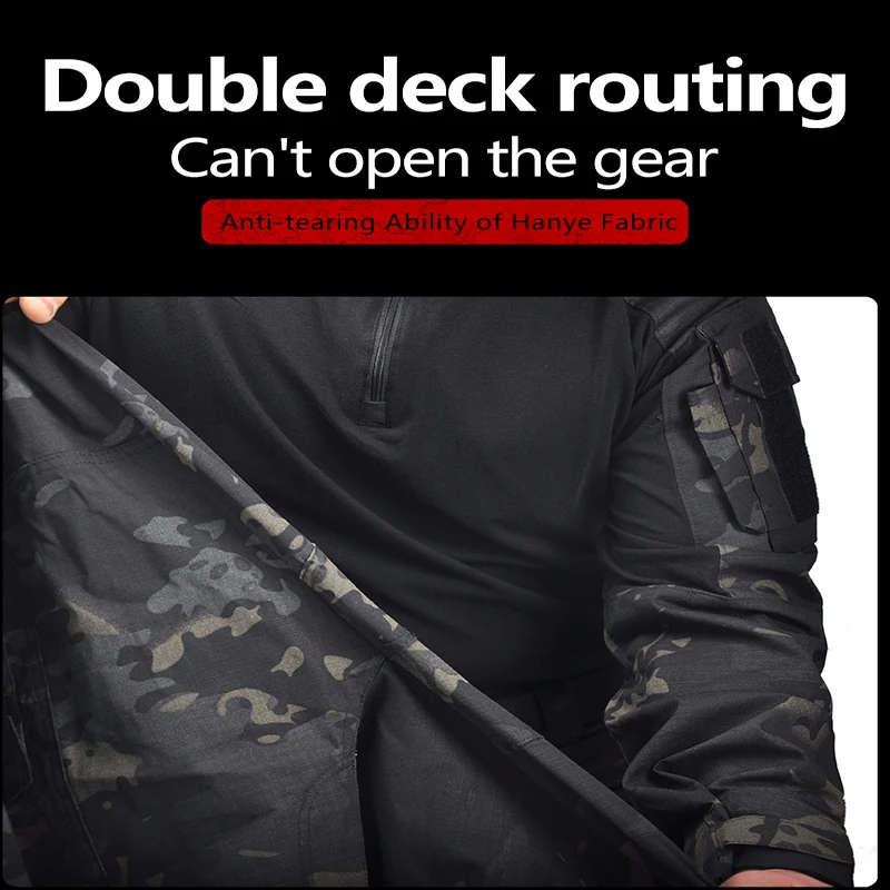 Pantalones tácticos para hombre, pantalones de camuflaje, deporte, escalada, combate, carga, pantalones de senderismo impermeables, pantalones repelentes Ripstop Airsoft - imagen 3