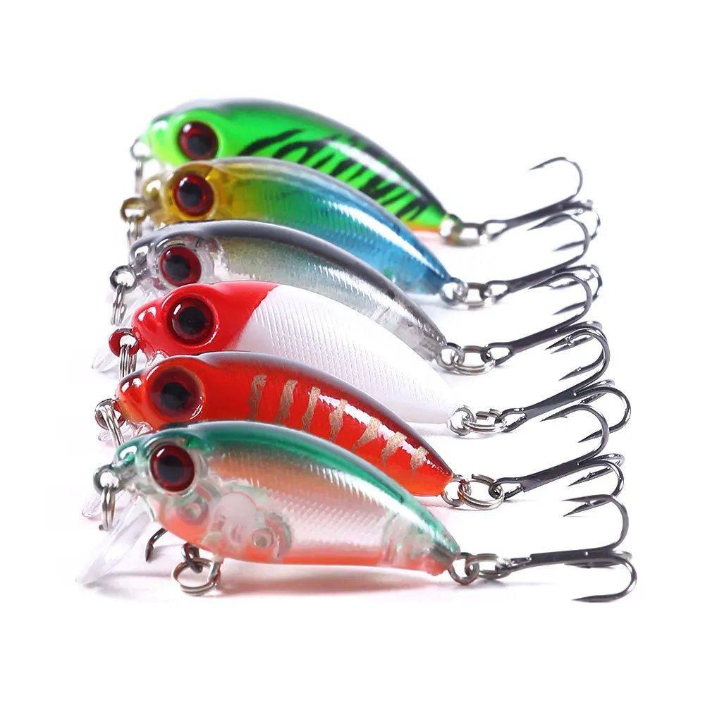 4cm 3,5g Topwater Mini Crankbait señuelo de pesca flotante Wobbler cebo duro Artificial para Lucio Walleye Bass Swimbait de plástico - imagen 2