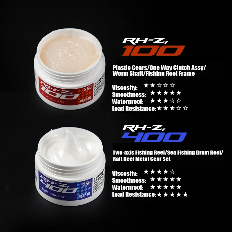 PYL 25g grasa de mantenimiento de carrete de pesca totalmente sintético de alto rendimiento 10g accesorios lubricantes de rodamiento aceite protector - imagen 4