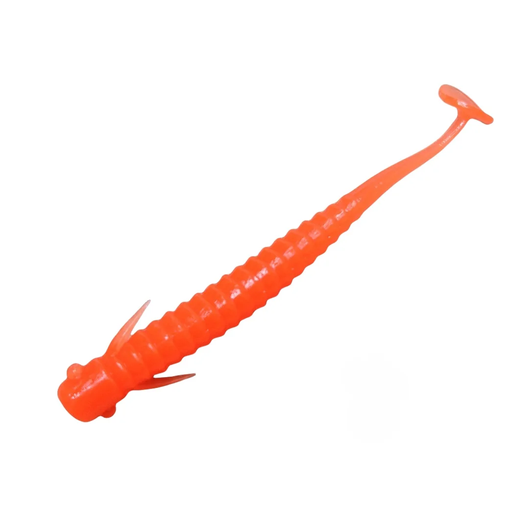 100 Uds señuelo de Pesca suave Ripple Shad 7,5 cm 2g para Pesca de Lucio cola en T Pesca Isca cebo de silicona Artificial - imagen 2