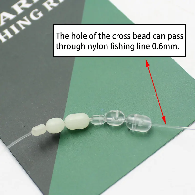 100 Uds aparejos de pesca de carpa cuentas cruzadas aparejo para el cabello alimentador de cuentas de carpa Chod Zig aparejo Terminal de pesca de carpa accesorios de equipo - imagen 4