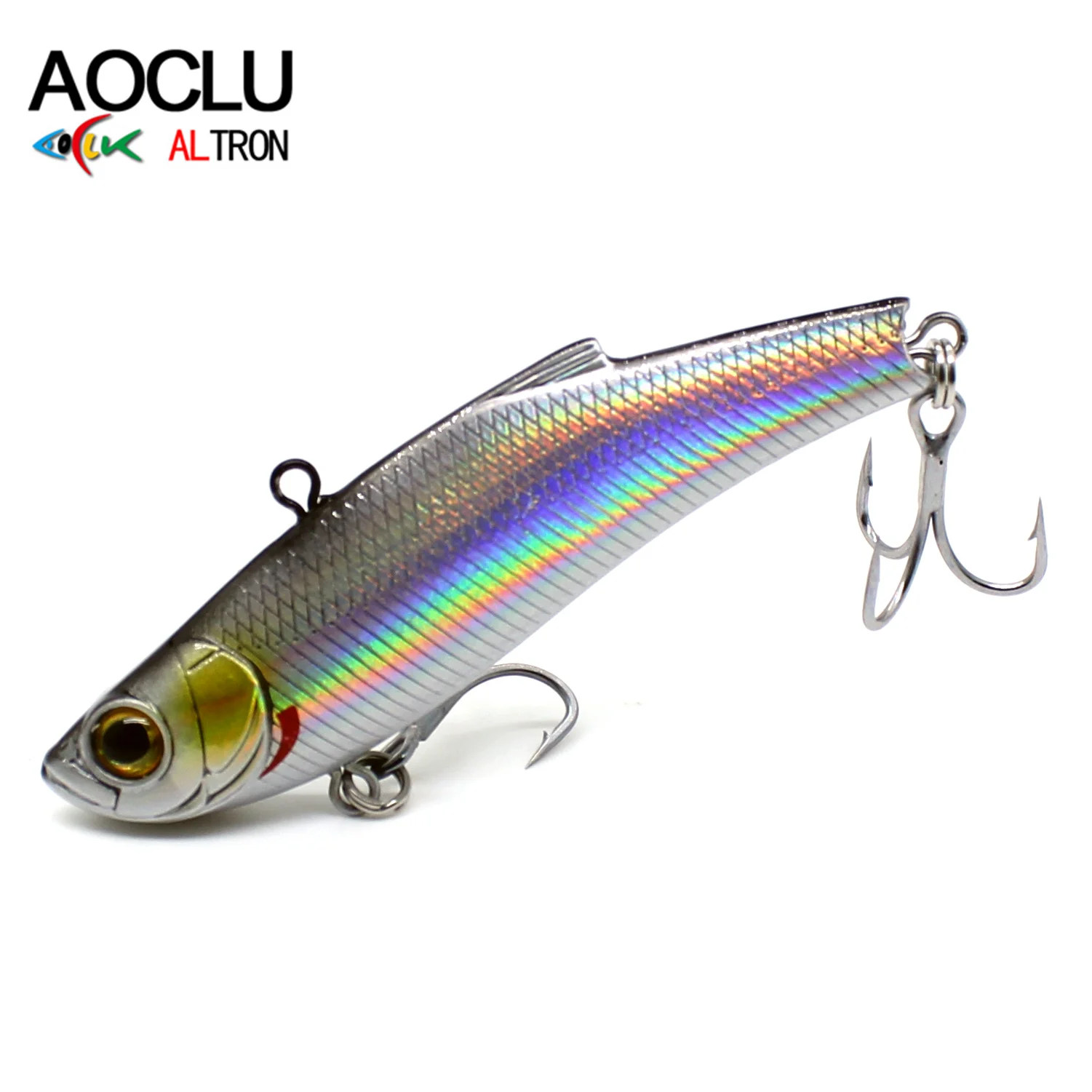 AOCLU-Señuelo de pesca con vibración VIB que se hunde, cebo bajo, agua salada dulce, anzuelos fuertes, vibración, 70mm, 15,6G, 6 colores - imagen 2