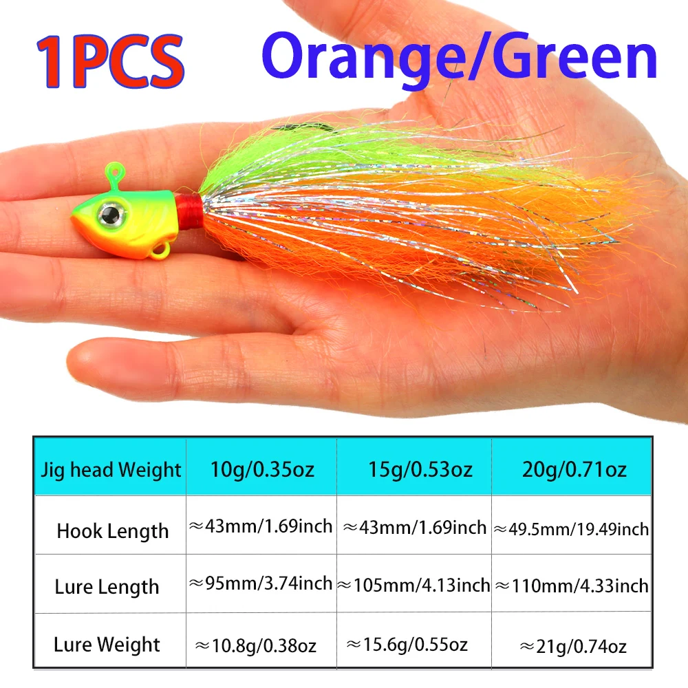1PCS Orange green