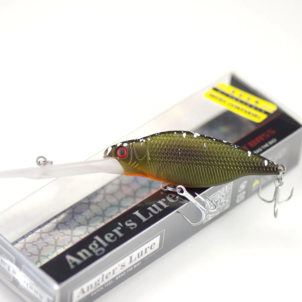 Crankbait de hundimiento profundo, Señuelos de Pesca Wobbler, Crankbait, Crank Shad Jerk, cebo para agua dulce, 66mm, 2-19/32 ", 9,2g, 21/64 oz. - imagen 4