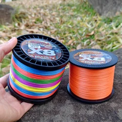 Línea trenzada GHOTDA 8 hebras PE X8 súper resistente para agua salada