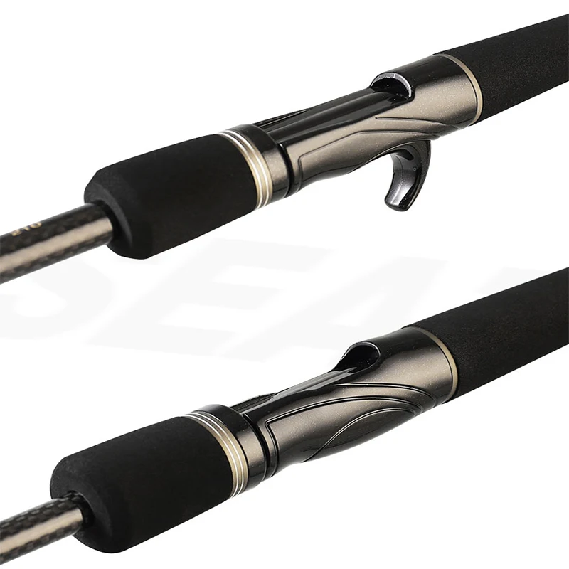 Caña de pescar giratoria de carbono, aparejos de pesca de 5 a 6 secciones, 1,8 m/2,1 m/2,4 m, portátil, de viaje - imagen 5