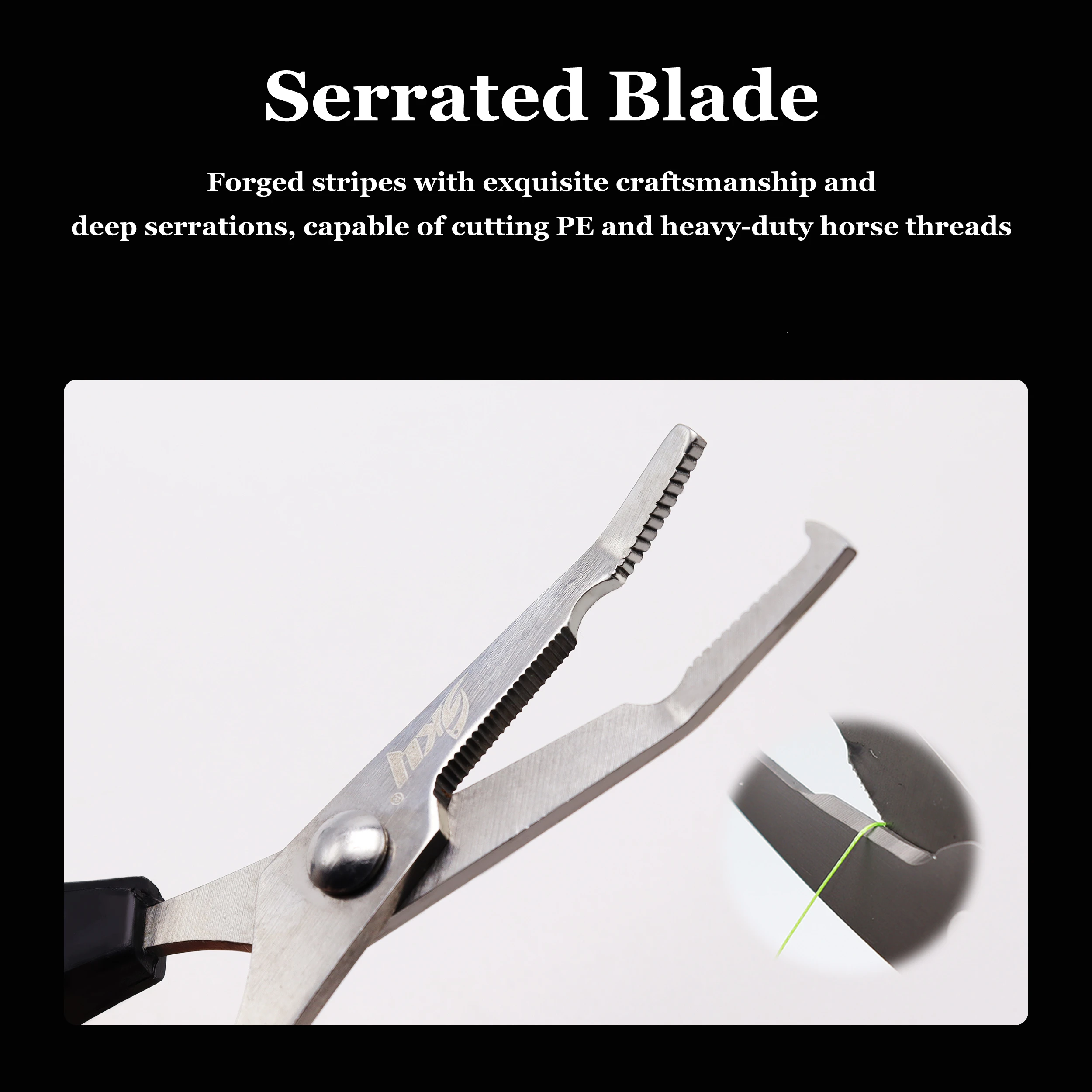 ZYZ-tijeras de pesca multifuncionales de acero inoxidable, cortador de línea de Pe, herramienta de uso de pesca de bucle abierto, 1 ud. - imagen 3